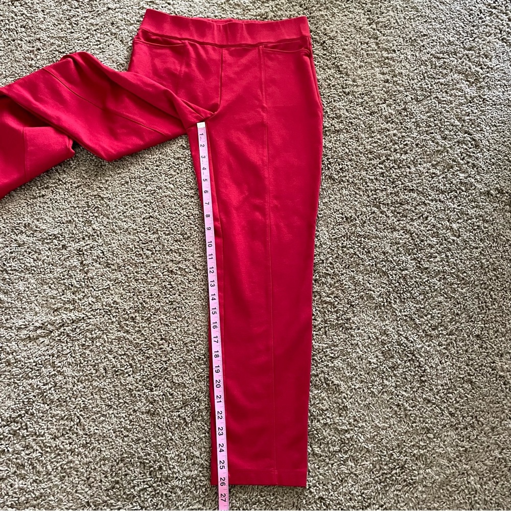 CHICO’S - Sz XS - RED PANTS-SLACKS - (Chico’s 0 Short) - Picture 6 of 11